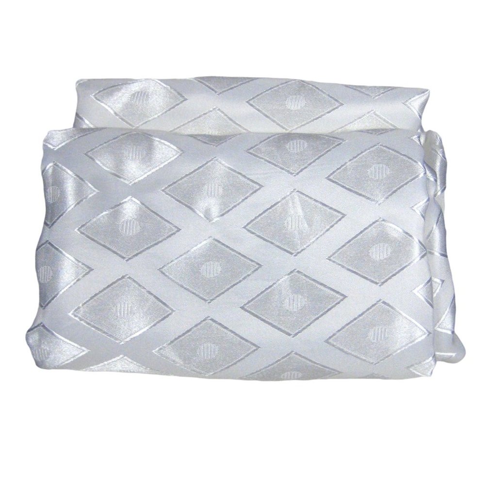 Prestige Tablecloth Polyester 145 x 350 cm Linen Diamond Pattern China